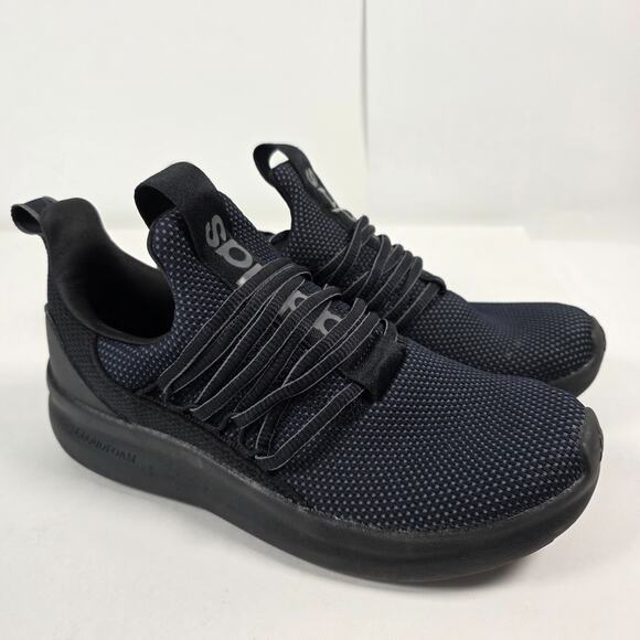 Adidas Lite Racer Adapt 7.0 Sneaker Kids 6 Black Lightweight Slip On Athleisure - Picture 1 of 10